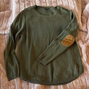 Green Textured Women's Sweater